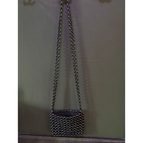 Black beaded purse - Picture 3 of 7